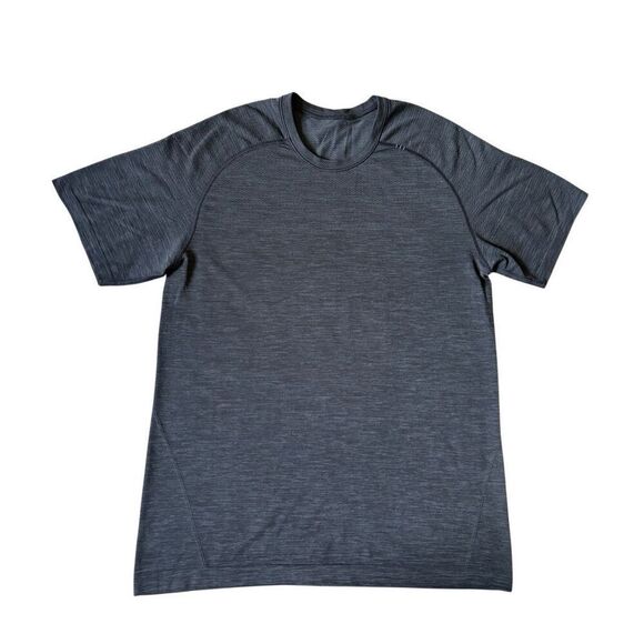 Lululemon Men’s Metal Vent Tech Athletic T-shirt Tee size M Graphite Dark Gray - Picture 2 of 8